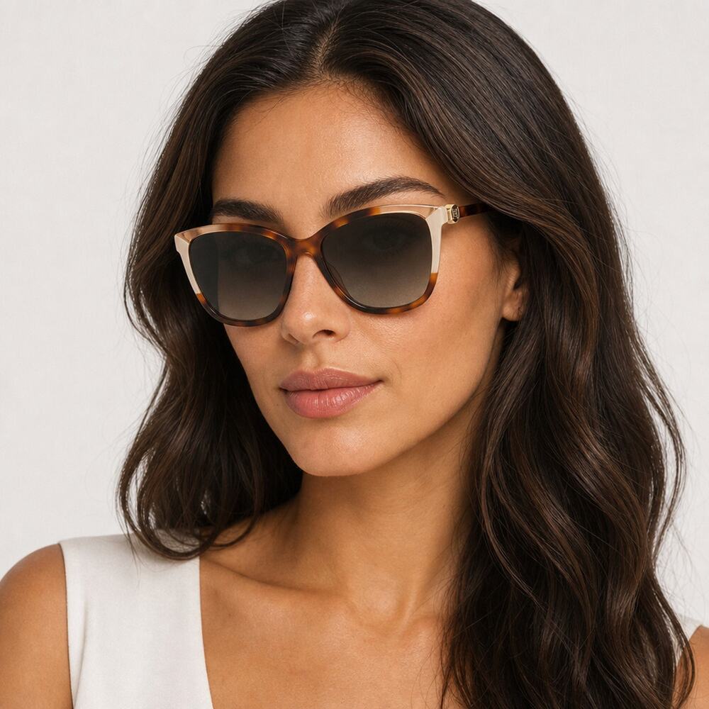NEW Carolina Herrera CH 0052/S 0C1HHA Havana/Ivory Sunglasses authentic